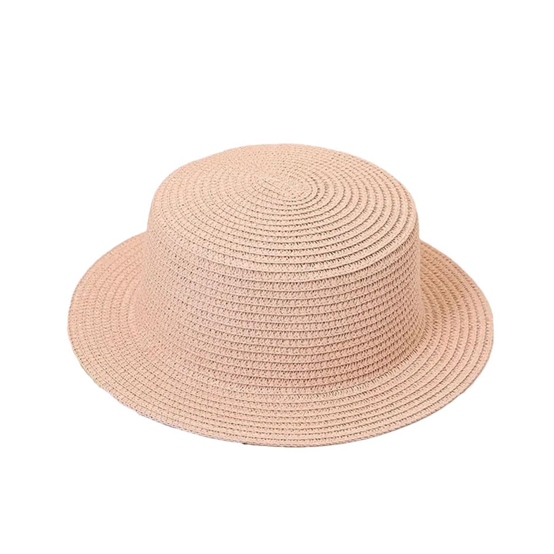 EYRMQWJPC Wide Brim Sun Hat, Men Women Panama Straw Hat Sun Protection Cotton(6)