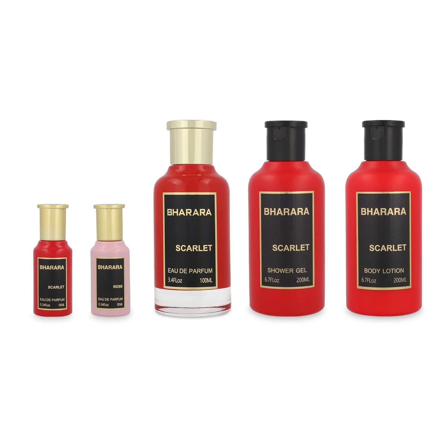 Bharara Scarlet Bath & Body Eau De Parfum 5 Pc Gift Set Unisex