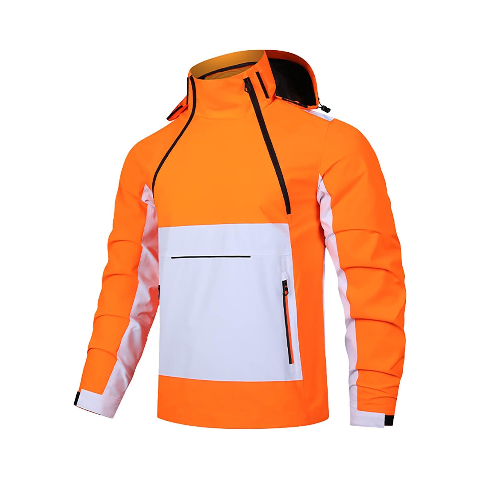 Chaqueta de senderismo para hombre, ligera, para exteriores, con capucha