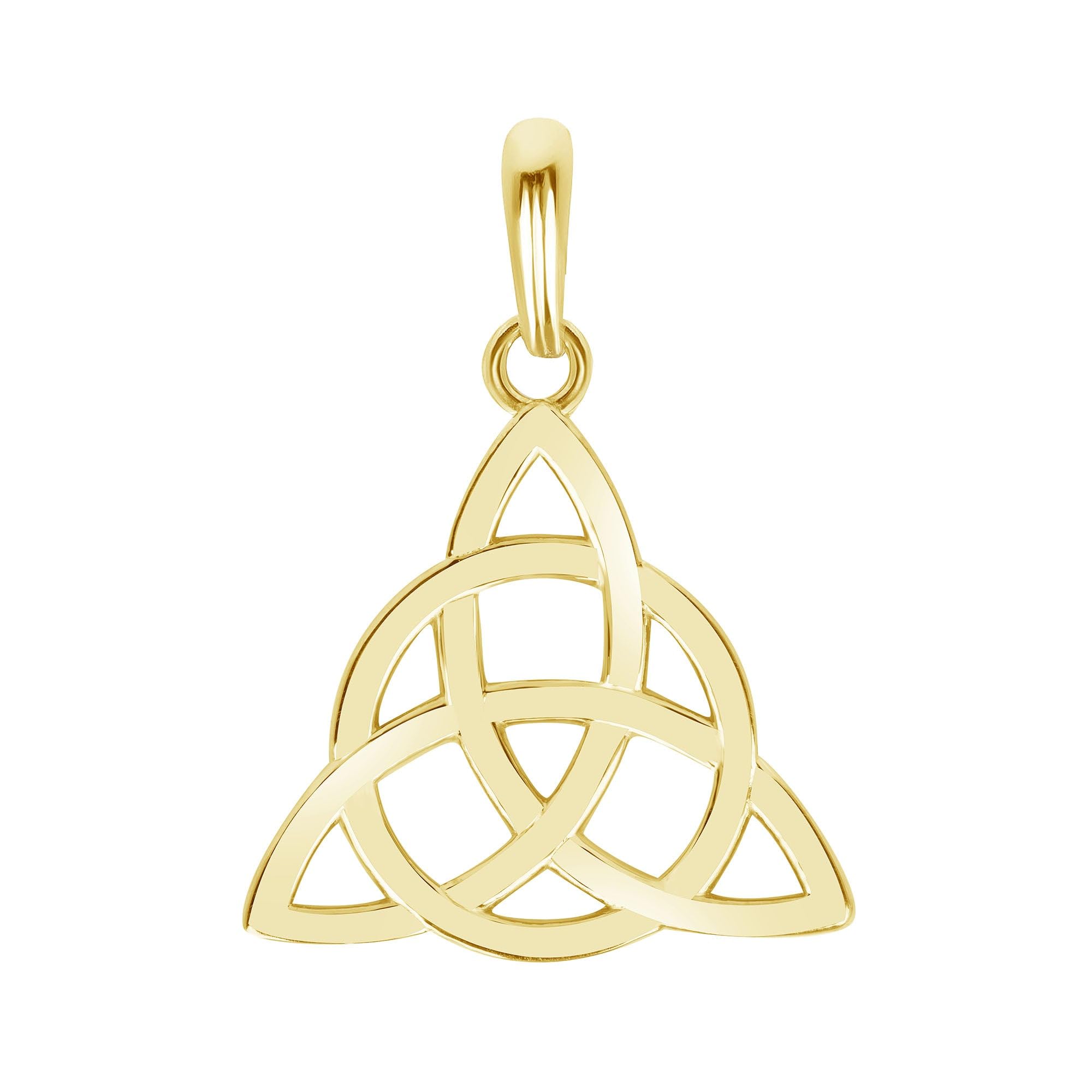 Takar Solid 14k Gold Large Trinity Knot Charm Pendant, Trinity Gold Pendant for Women, Trinity Gold Jewelry, Gold Knot Pendant Charms MADE IN USA.