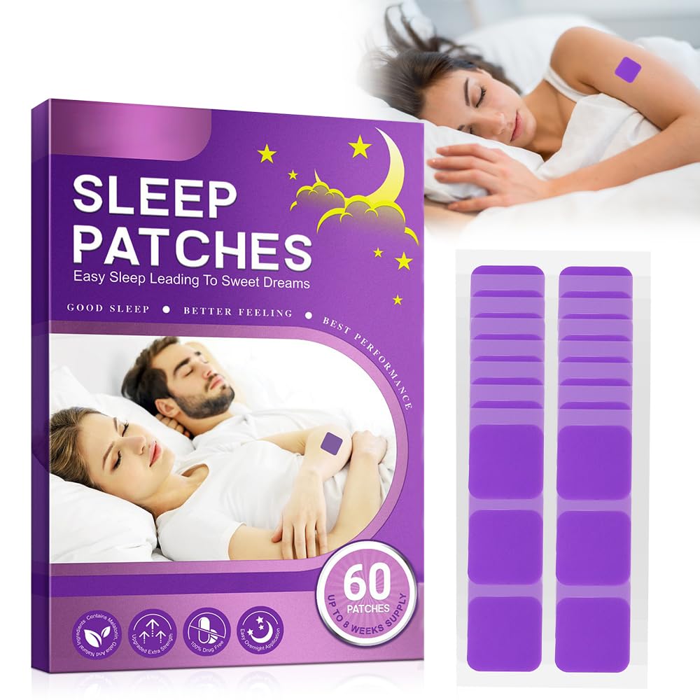 Sleep Patches for Adults, 60 Psc Natural Sleep Patches, Kind Patches Sleep, Sleepy Patch Chemical and Drug Free, Sleep Aids for Adults to Promote Relaxation and Deep Sleep