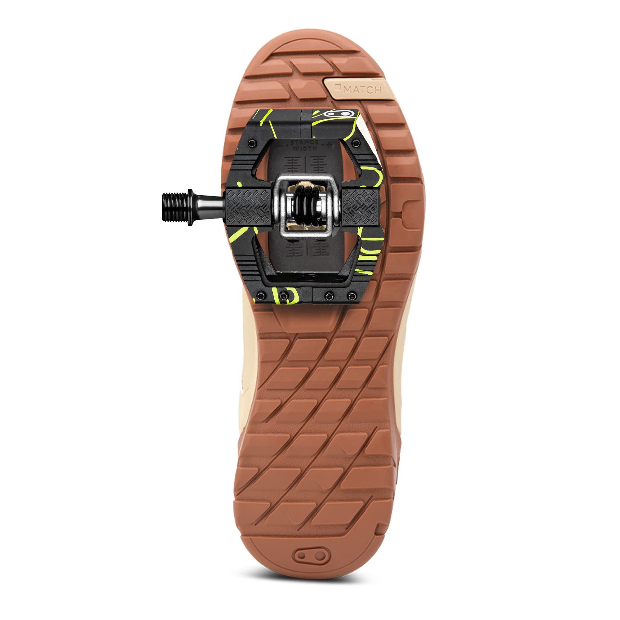 Crankbrothers Mallet E - Pedales de Bicicleta de montaña - Colección Splatter - Plataforma optimizada MTB Enduro - Sistema de Clip par de Pedales para Bicicleta de montaña (Tacos incluidos)