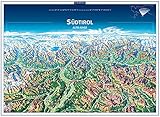 KOMPASS Panorama-Poster Südtirol, Alto Adige: Plano in der Rolle