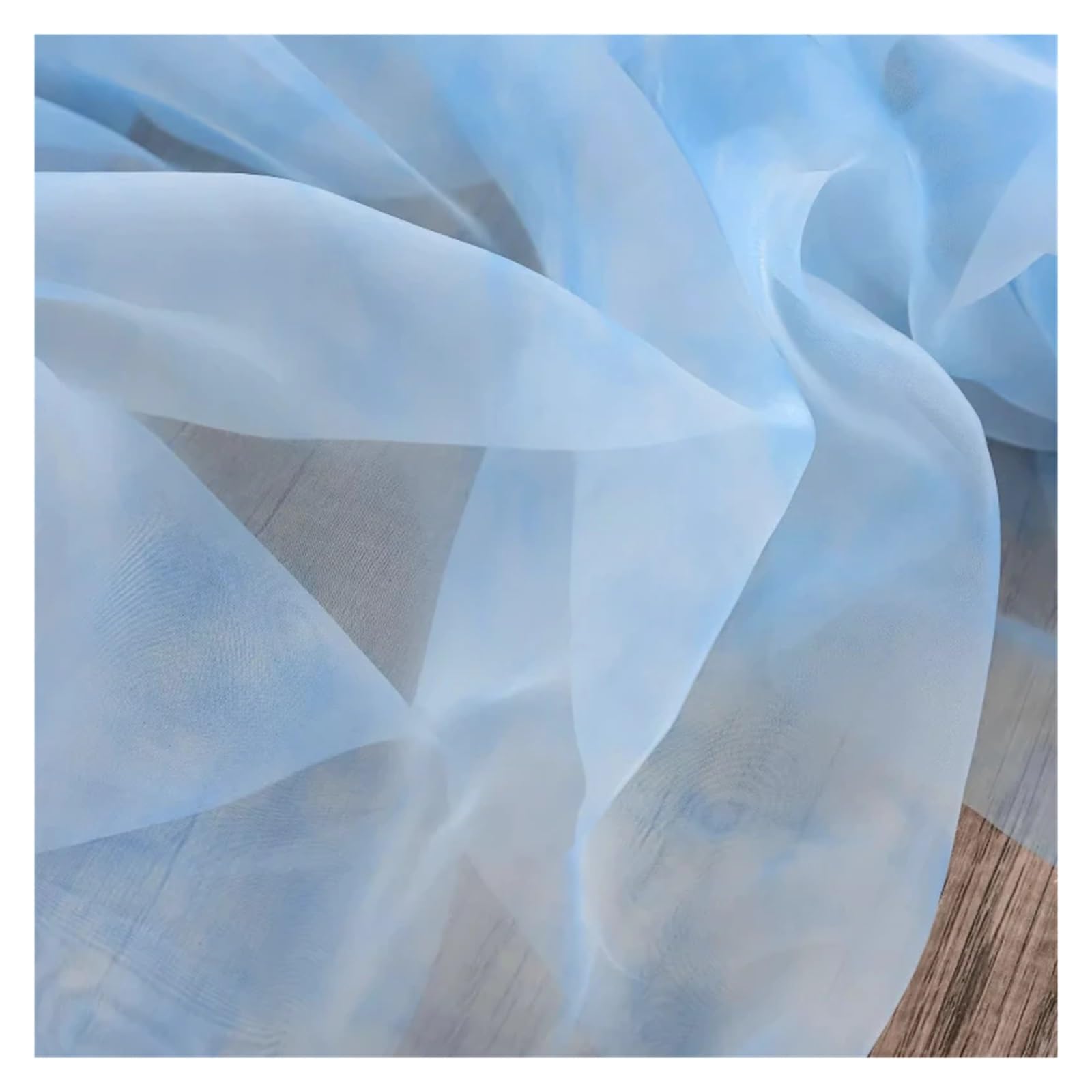 Tüllrolle Tüll Stoff weich schiere DIY Braut Hochzeit Handwerk liefert Material(Blue)
