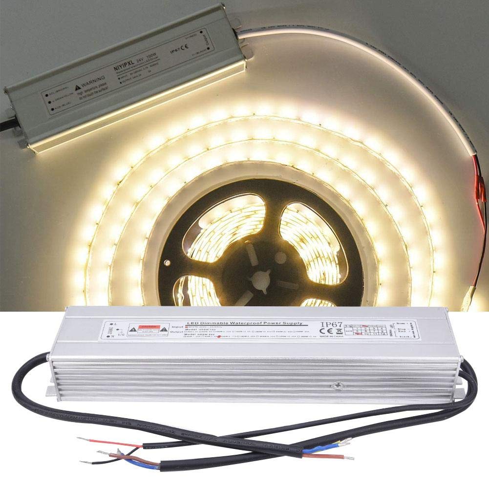 Alimentatore LED, IP67 Impermeabile 24V 100W 4.17A Alimentatore dimmerabile Ingresso LED AC170-260V (50/60Hz) Ingresso 24V 100W 4.17A