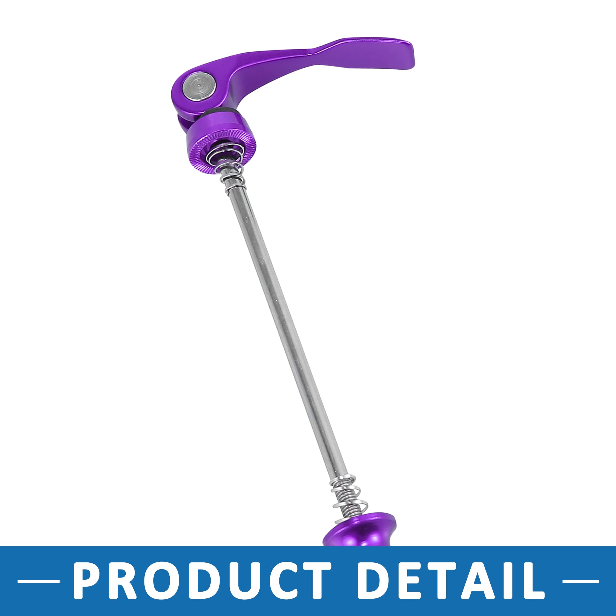 ABSOPRO Bici Rapida Rilascio Leva Spirale Assale Ruota Mozzo Viola 2 Set