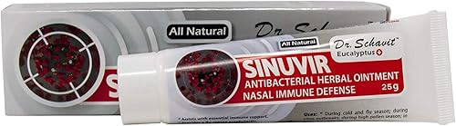 Dr. Schavit Eucalyptus+ SINUVIR - Ungüento de hierbas antibacteriano para defensa de la inmunidad nasal (tubo)