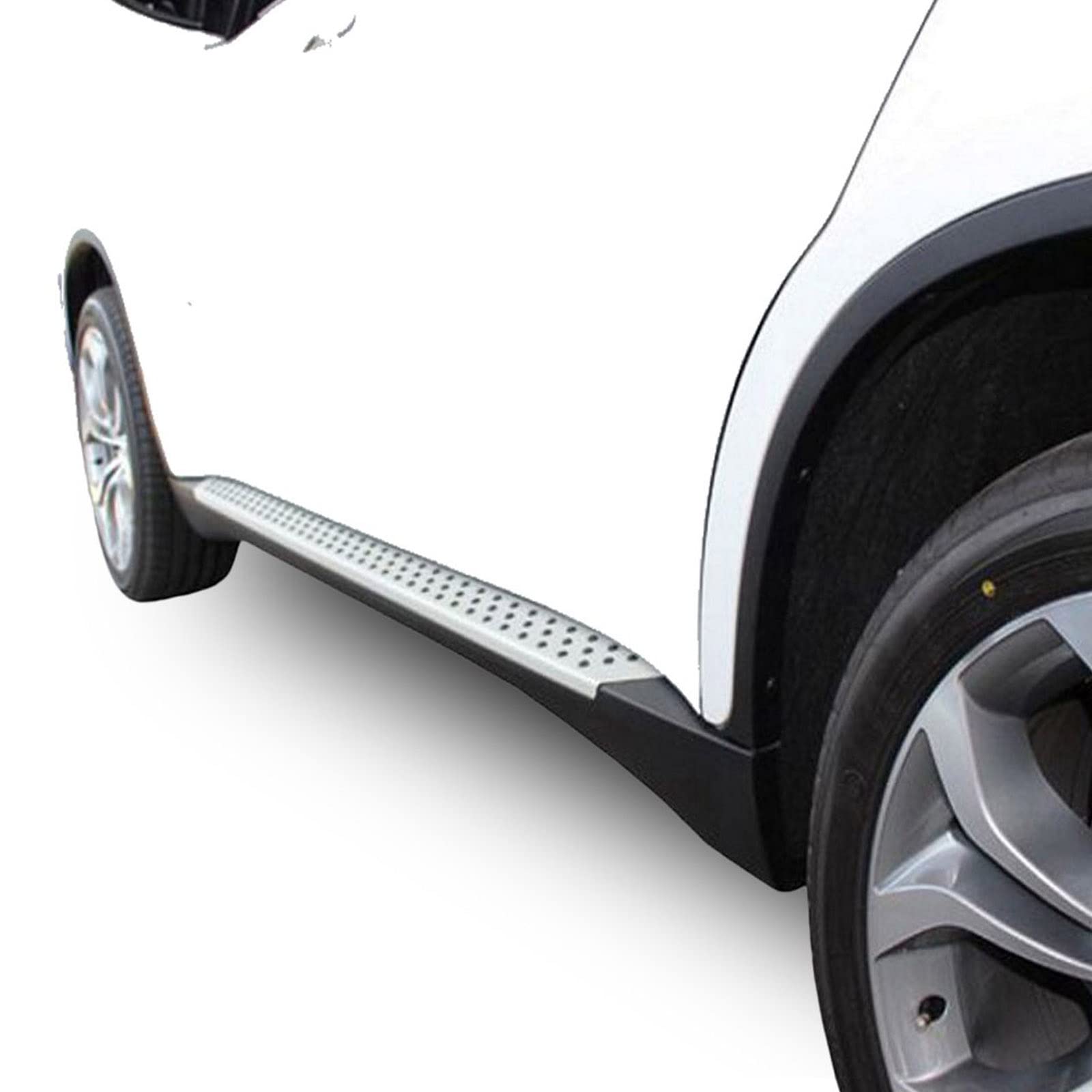 J&J AUTOMOTIVE Marche-Pieds Latéraux pour BMW X6 E71, E72 2008-2014, Lot de 2 Pcs (Gauche et Droite), Antidérapant, Aluminium