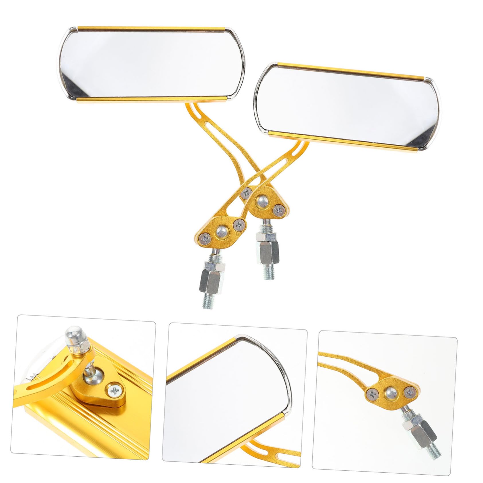 Toyvian 2pezzi Specchietto Retrovisore Per Bicicletta Specchietto Laterale Regolabile Accessori Per Scooter Resistente Agli Urti Installazione Rapida