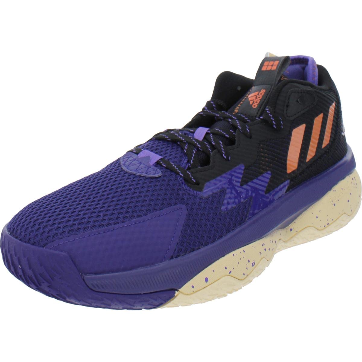 adidas Mens Dame 8 Basketball Athletic and Training Shoes Purple 9 Medium (D)