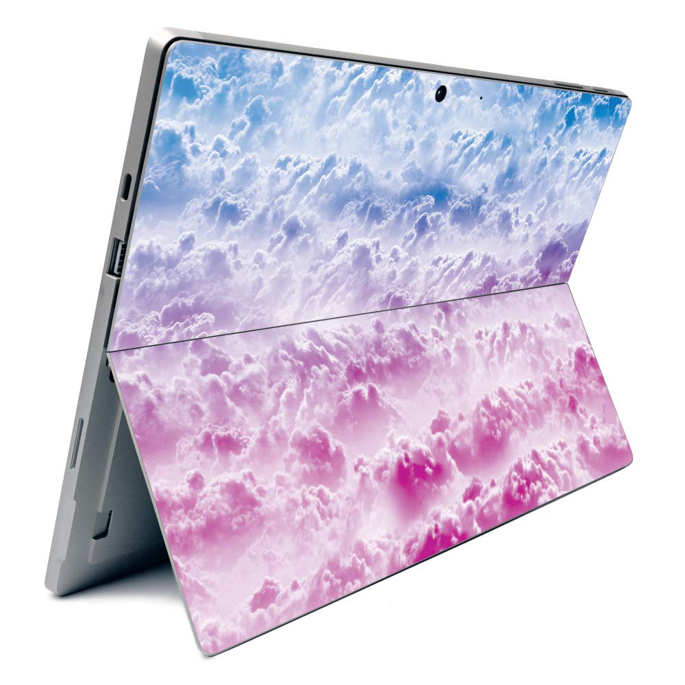 MightySkins Carbon Fiber Skin for Microsoft Surface Pro 7 - Candy Clouds | Textured Carbon Fiber Finish | Easy to Apply, Remove, and Change Styles | Made in The USA
