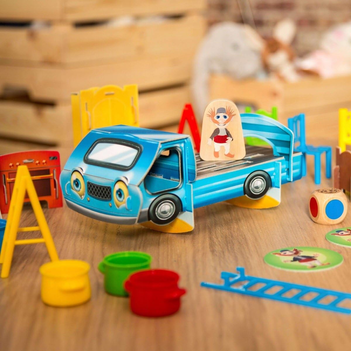 Trefl Przeprowadzka z Rodziną Treflików Rodzinna Gra z Bohaterami Bajki Rodzina Treflików dla Dzieci Powyżej 3 lat