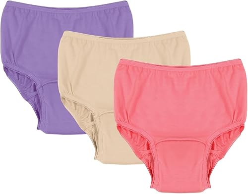 Bragas de incontinencia para mujeres adultas, colores surtidos, almohadilla de 20 onzas, paquete de 3, XL