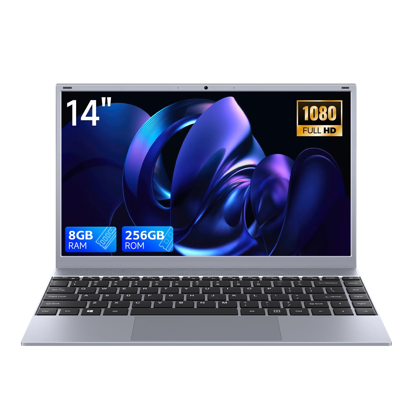 Computer portatile FHD IPS da 15,6 pollici, SSD da 16 GB di RAM, 256 GB, Pentium Gold 6500Y (fino a 3,4 GHz), Type-C, batteria da 5000 mAh, notebook sottile per ufficio, studenti, casa
