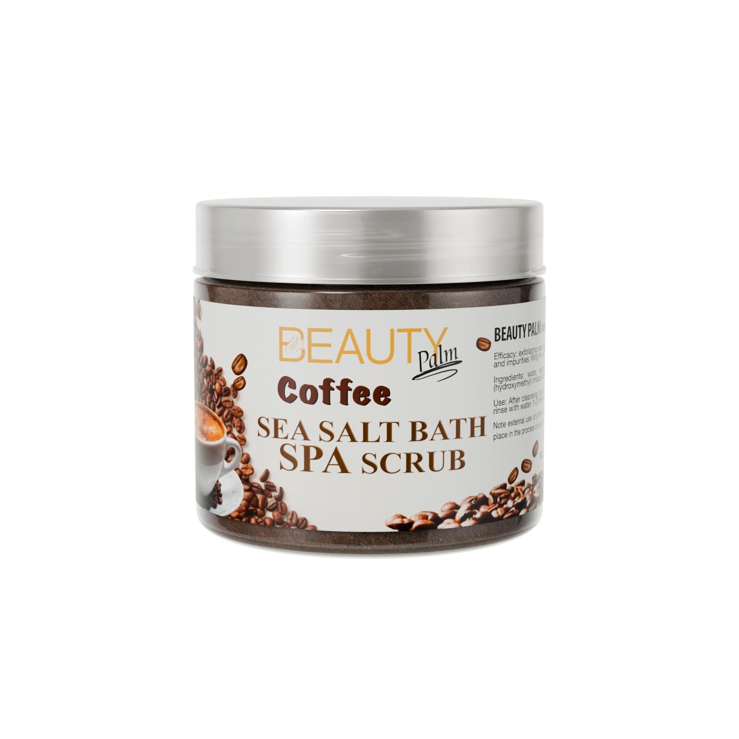 Beauty Palm Sea Salt Bath Coffee Spa Scrub 680g l Exfoliating Dead Skin l Remove Dry Skin