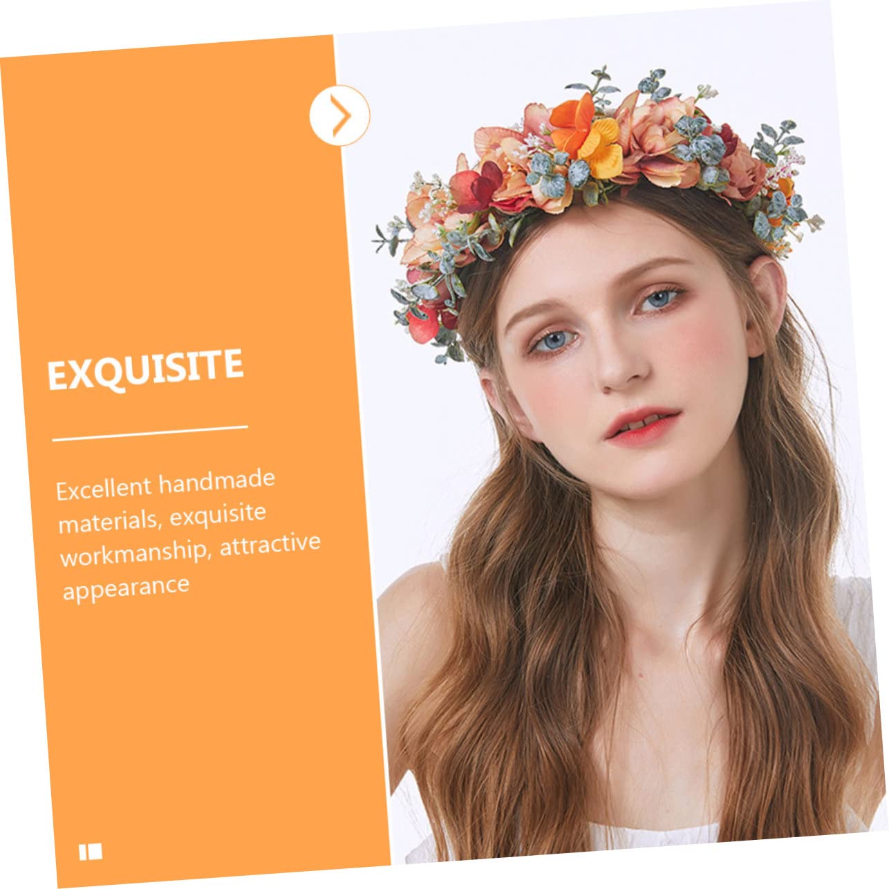 FOMIYES 4stücke Farbige Blumenkranz Haarschmuck Für Einstellbares Haarband Für Hochzeiten Und Festivals Boho-stil Vielseitig Einsetzbar Perfektes Accessoire Für Brautjungfern Und