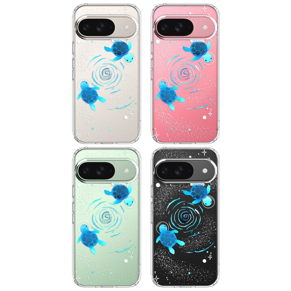 MOSNOVO Case for Google Pixel 10 & Pixel 10 Pro, [Buffertech 6.6ft Military-Grade Drop Protection] [Anti Peel Off Tech] Clear TPU Bumper Phone Case Cover Design - Cute Cherry — view 151