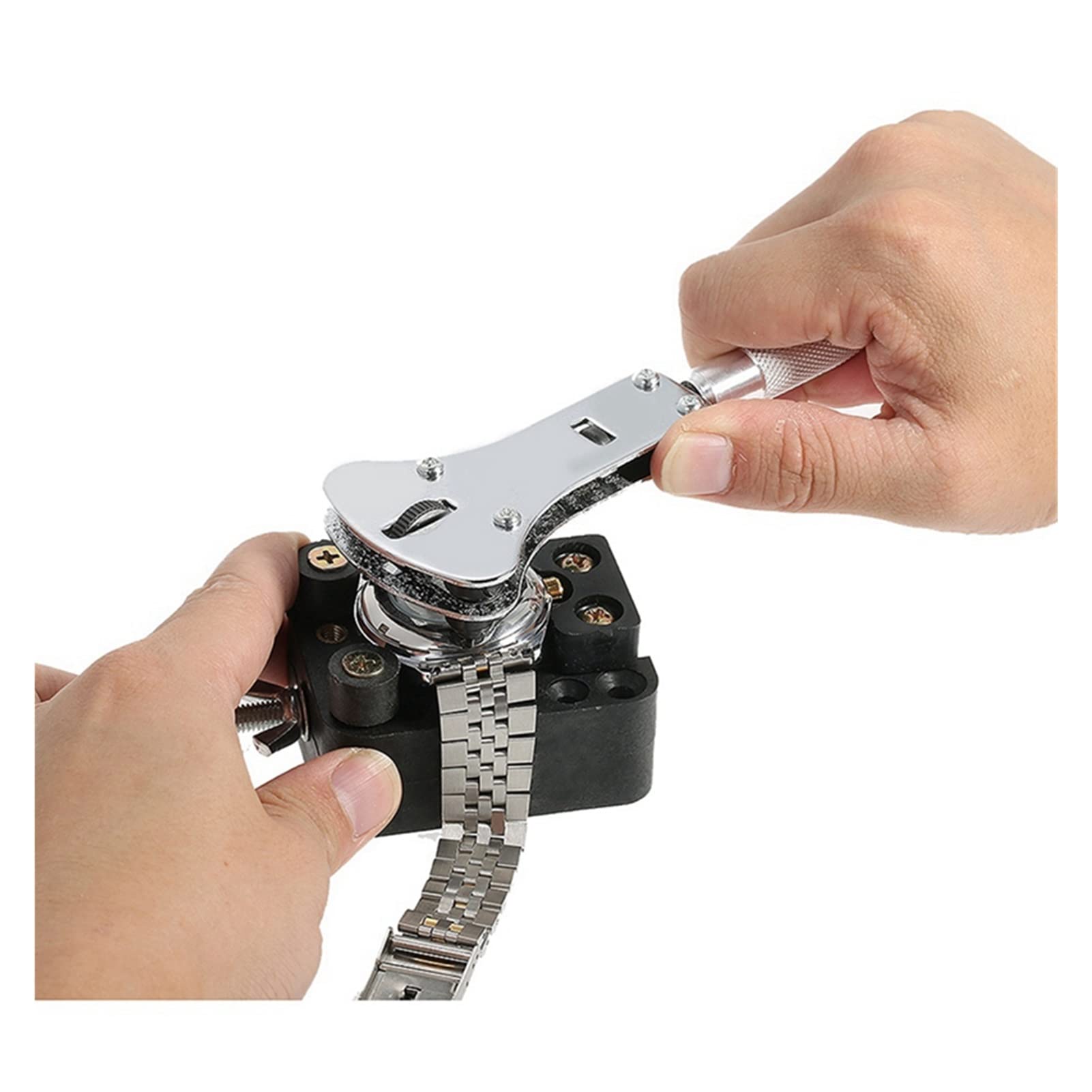 2 unids/set soporte de movimiento de reloj base fija multifunción con kit de herramientas de reparación de reloj profesional Herramientas de reloj Kit de herramientas de reparación de relojes