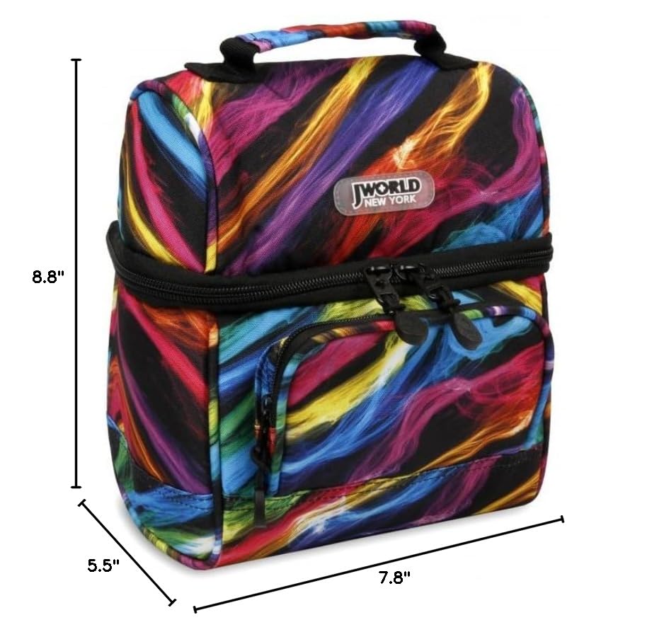 Image of J World Corey Kids Lunch Bag. Insulated Lunch-Box for Boys Girls, Quantum
