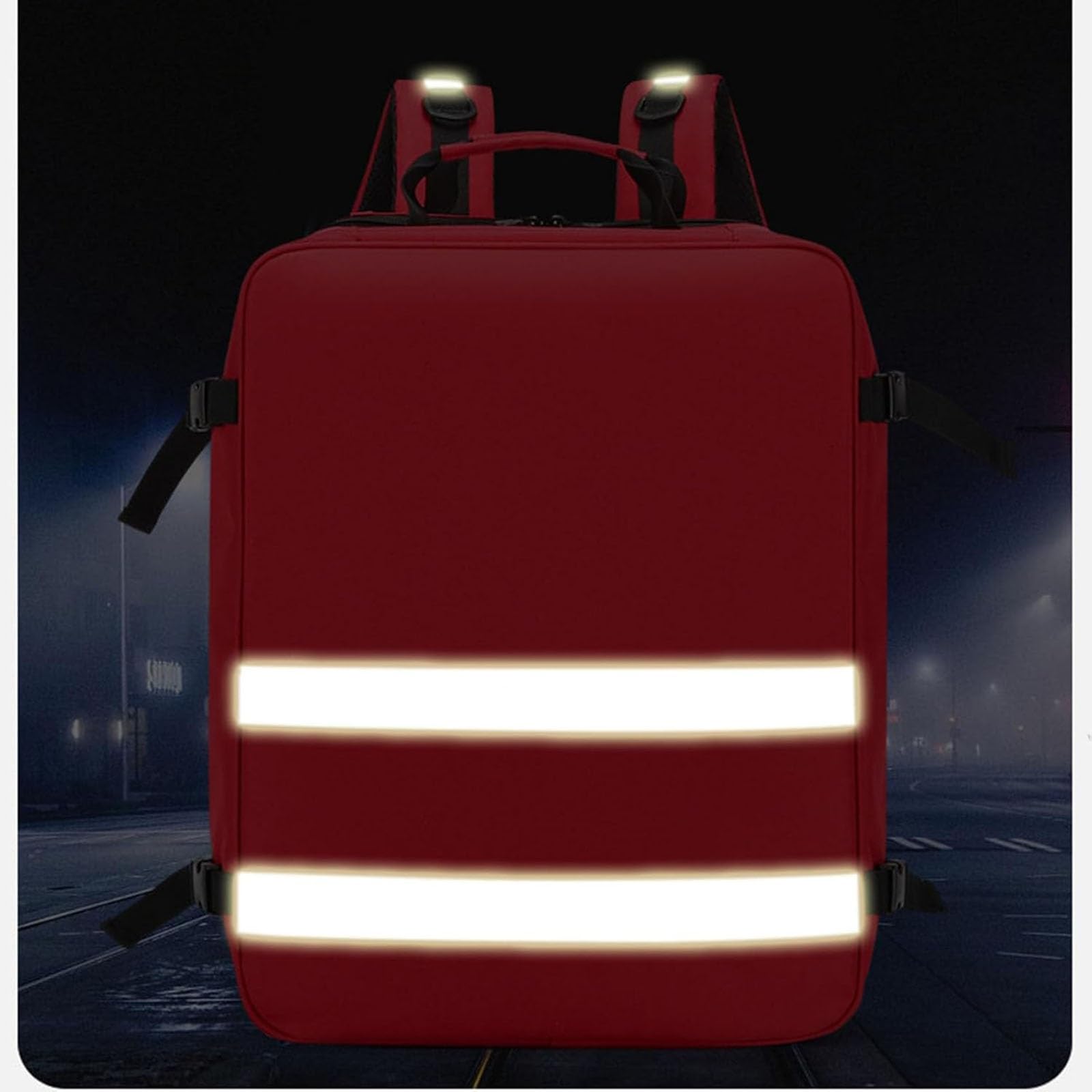 Borsa di pronto soccorso Zaino medico vuoto Trattamento infermiere Primo soccorritore Borsa trauma per campeggio ciclismo escursionismo Borsa paramedico EMT(Red)