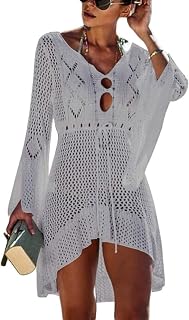 Beach Tops Sexy Floral Coverup Dresses Bikini Cover-ups Net Hollow Out
