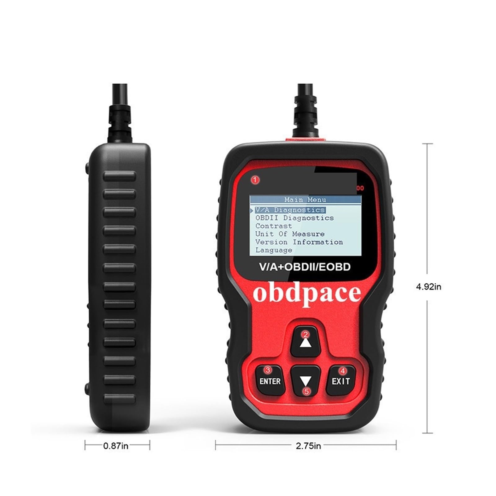 Skaner samochodowy VD500 OBD2 Pełny system Czytnik kodów Poduszka powietrzna Reset oleju Narzędzia diagnostyczne OBD,Przyjazny dla użytkownika