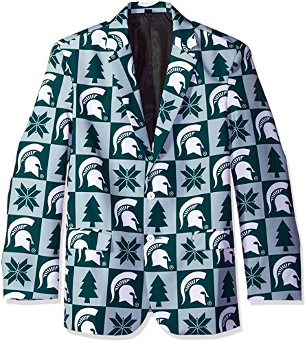 FOCO Men's Patches Ugly Business Jacket, Team Color, 42 (Small)