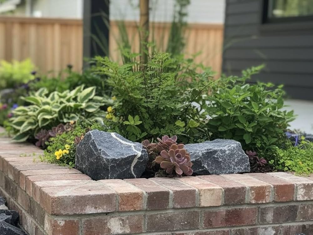 Amazon.co.jp: ロックガーデン 石 庭石 割栗石 黒 ブラック 割り栗石