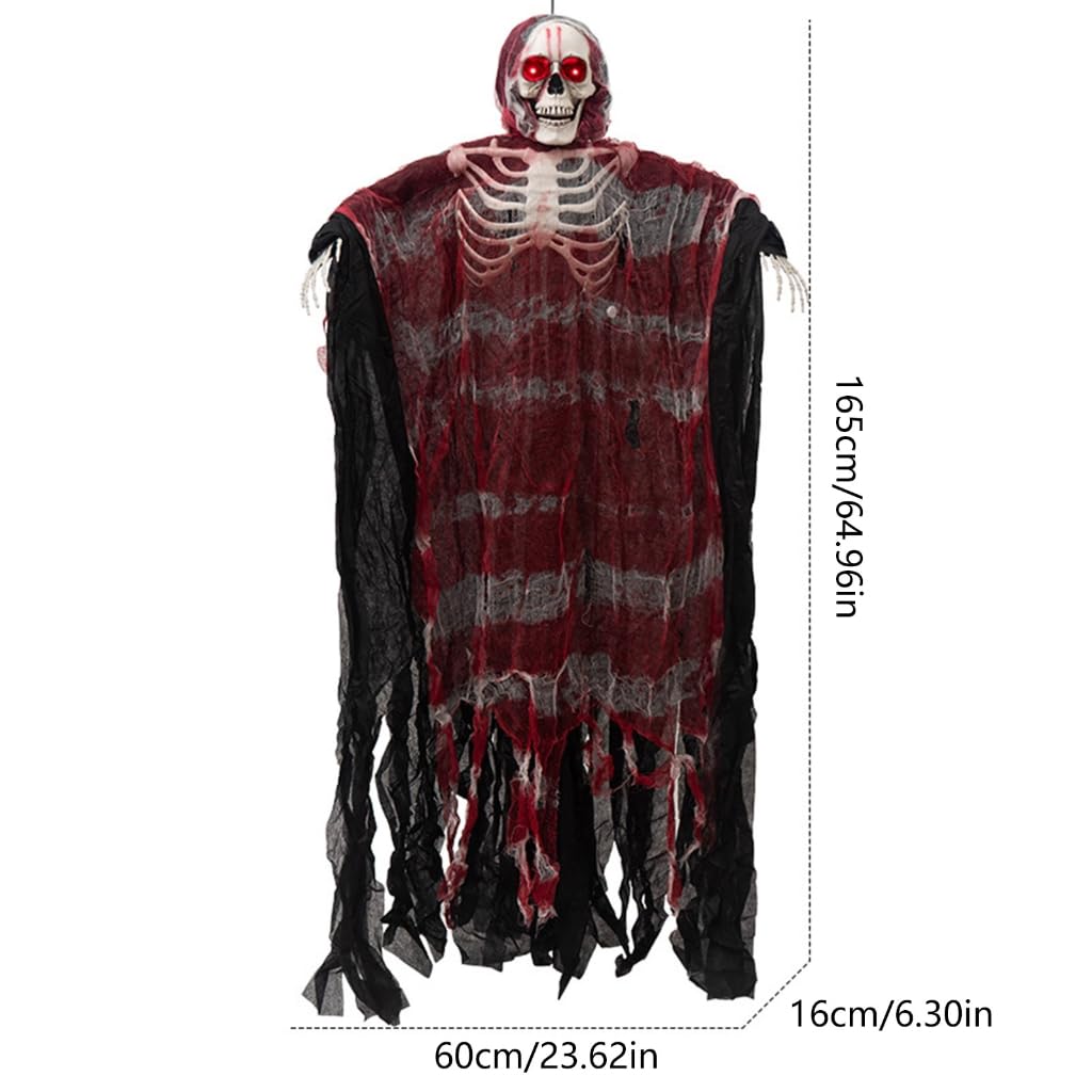 Scheletro di Halloween da appendere per esposizione di ingresso e scene di festa stile