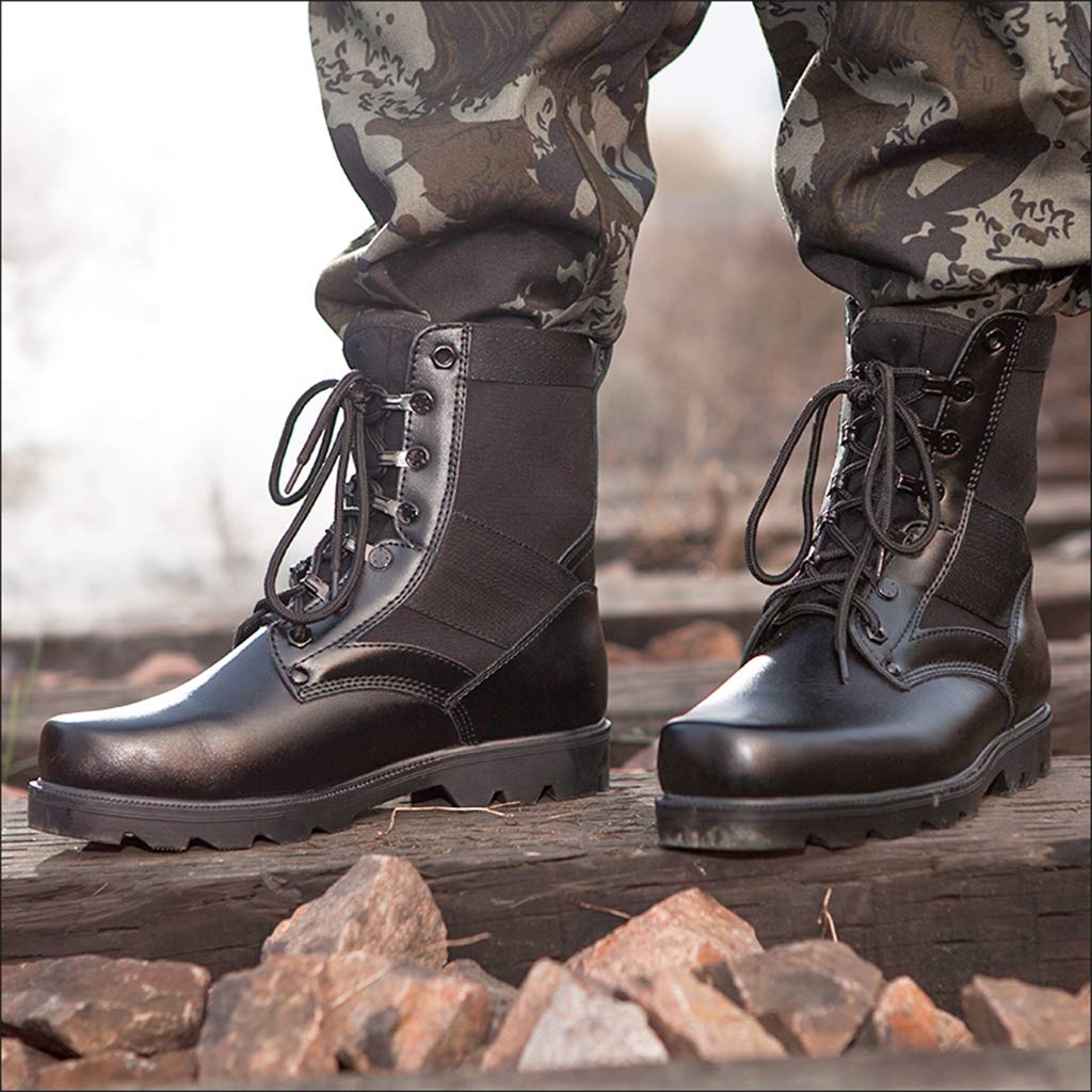 Free Shipping! RIBONGZ Men's Safety Work Boots Anti-Slip