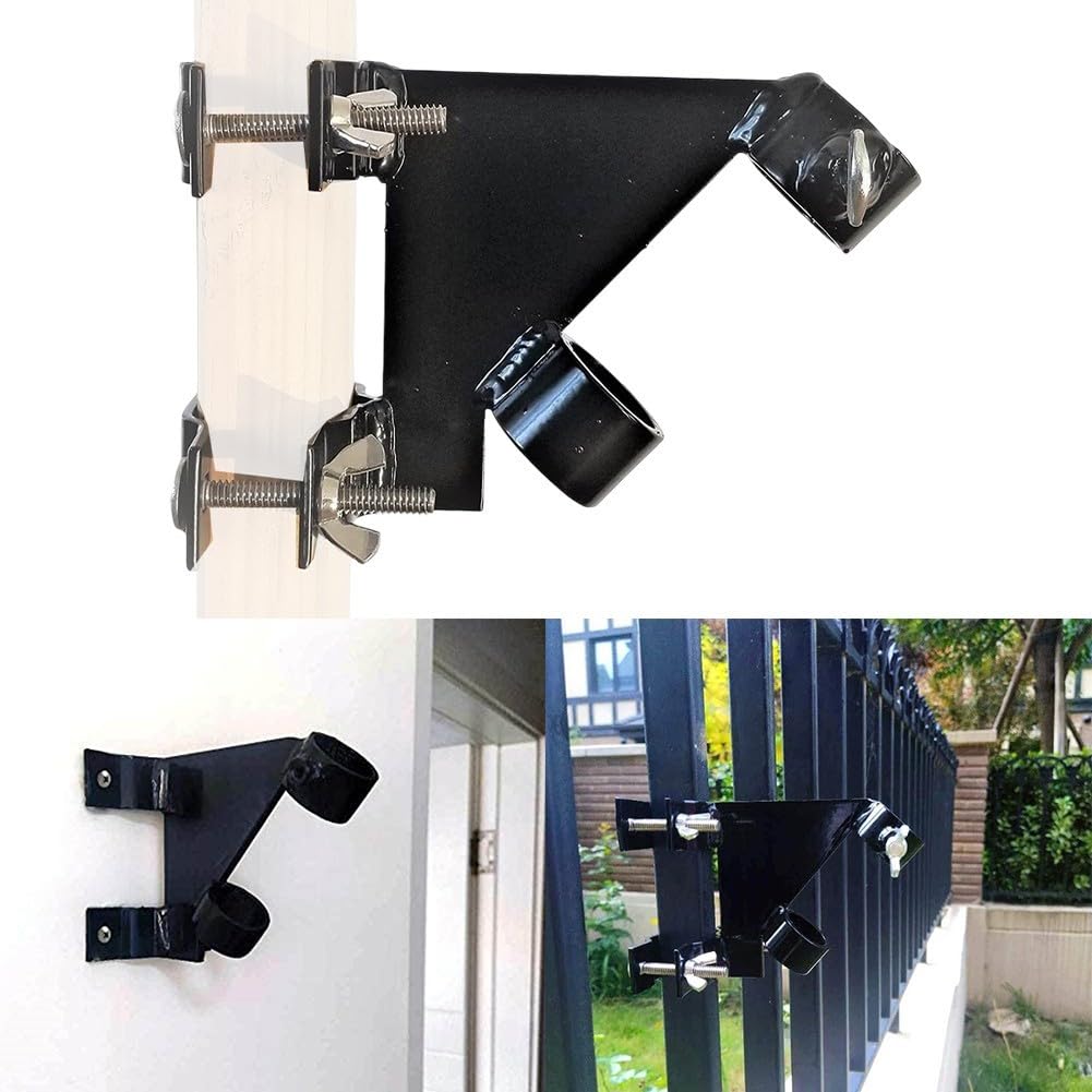 Support de mât de drapeau en acier inoxydable avec vis, support de mât de drapeau sans perçage pour terrasse, balcon pour extérieur