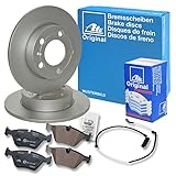 bmw x5 hinterachse gummilager KOMPATIBEL MIT - BMW X5 (E53) ATE Bremsenset Hinterachse inkl. Power Disc Bremsscheiben Hinten Ø 324 mm Voll und Bremsbeläge Hinten + Verschleißkontakt, Passend für BMW X5 (E53)