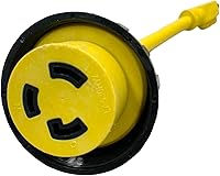 Vista 5 de Amp Up Marine & RV Cables 125 V 30 Amp hembra x 15 Amp macho Marine Shore Cable de alimentación Pigtail Boat Adapter - 21103