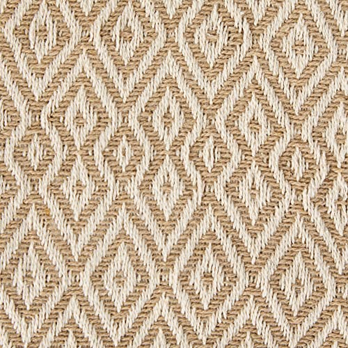 Dii Rustic Farmhouse Double Diamond Woven Throw, 50X60, Stone #TOP2
