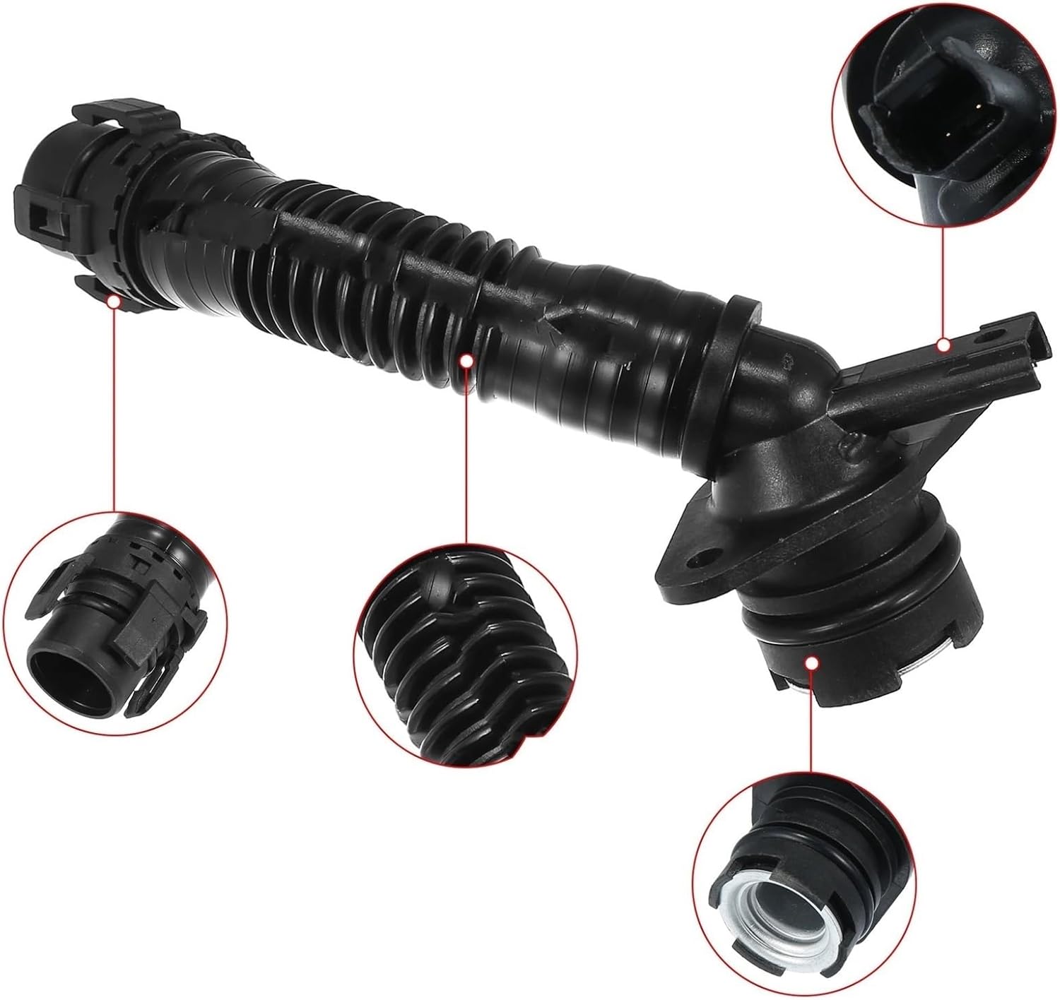 Compatible With 640i For XDrive For Gran For Coupe 2014-2018 Car Engine Crankcase Vent Hose Exhaust Pipe Breather Hose Pipe 11127584128 Crankcase Vent Tube