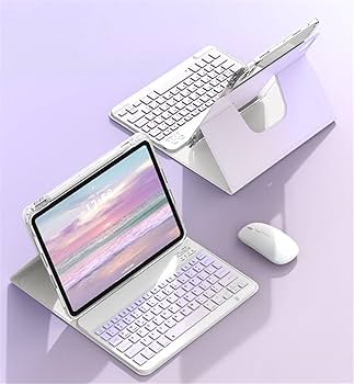 超美品　Apple iPad 10.2インチ シルバー キーボード付き Amazon | マウス付き iPad 10.2 キーボードケース 第9/8/7世代