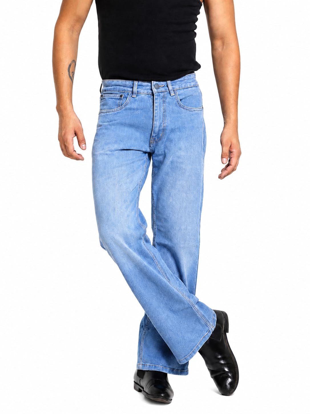 Buy Denimora Men’s Bootcut Denim Pants Blue - Image 1