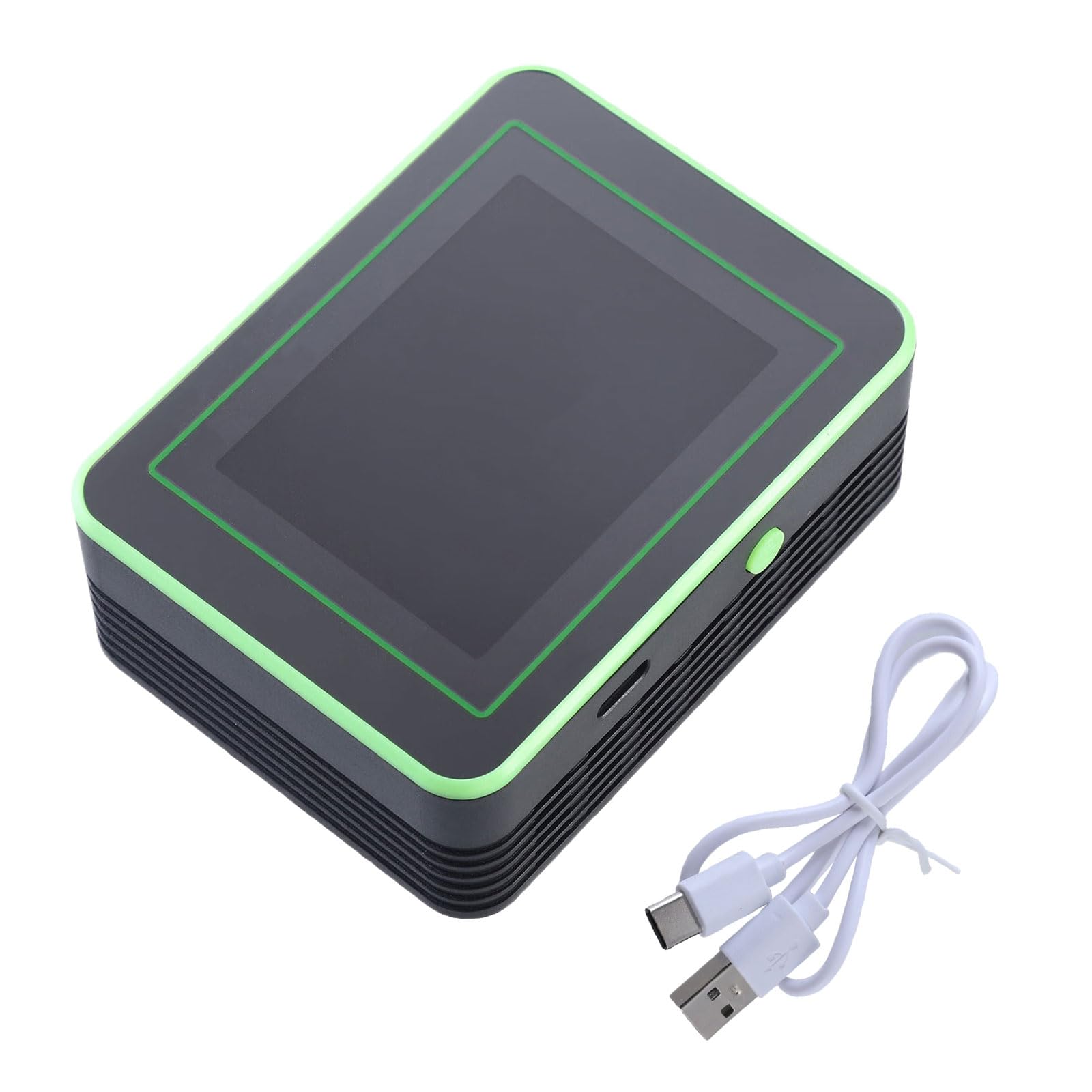 Tsophreniq Black And Green Accurate Intelligent Environment Analysis For Indoor Air Monitors Co2, Temperature, Humidity, Tvoc, Formaldehyde & Hcho Home Air