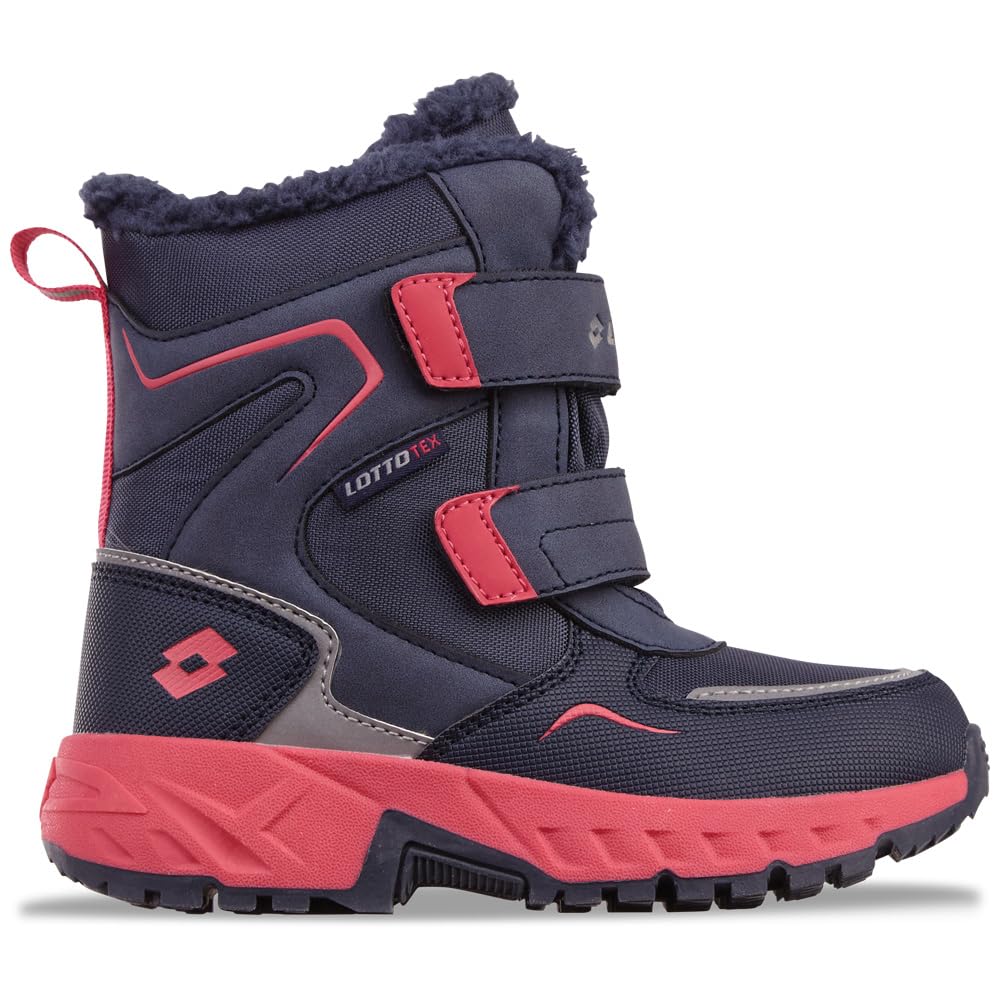 LOTTO Girl's Alstyne Tex K Mid Calf Boot, Navy Pink, 10.5 UK Child