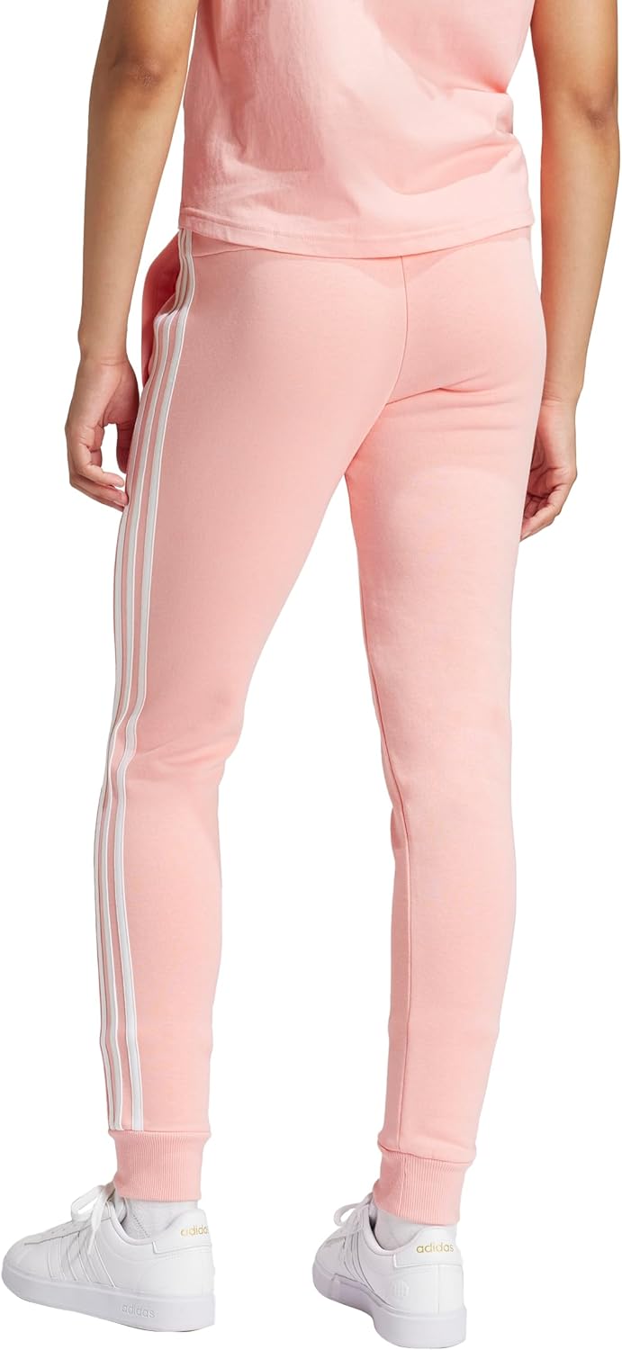 Adidas Womens Essentials 3-Stripes Fleece Pants - Image 2