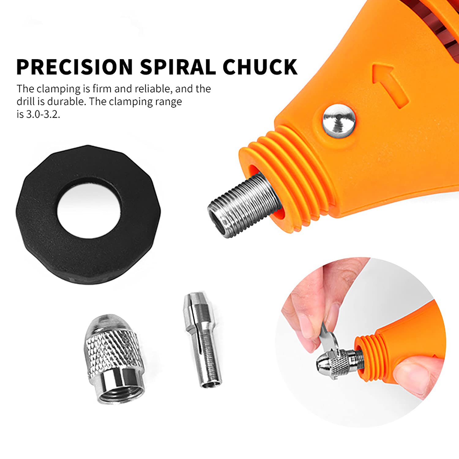 Mini Amoladora Eléctrica Multiherramienta Eje Flexible Velocidad Variable Drill Taladro Herramienta Rotativa para Grabar, Cortar, Lijar, Pulir, Taladrar