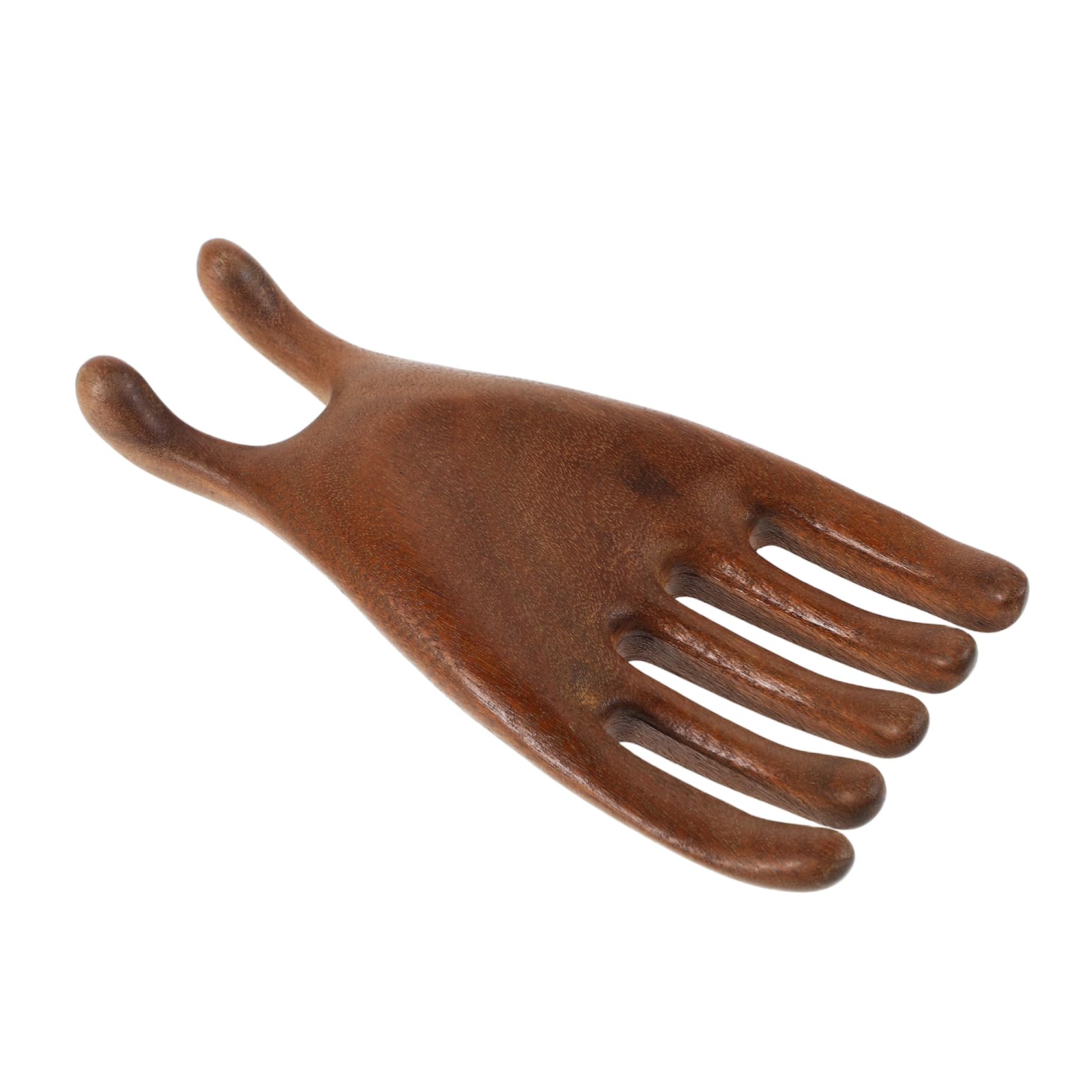 FOMIYES Wooden Scalp Soother Comb Oil Massage Claw for Five Finger Scalp Massager