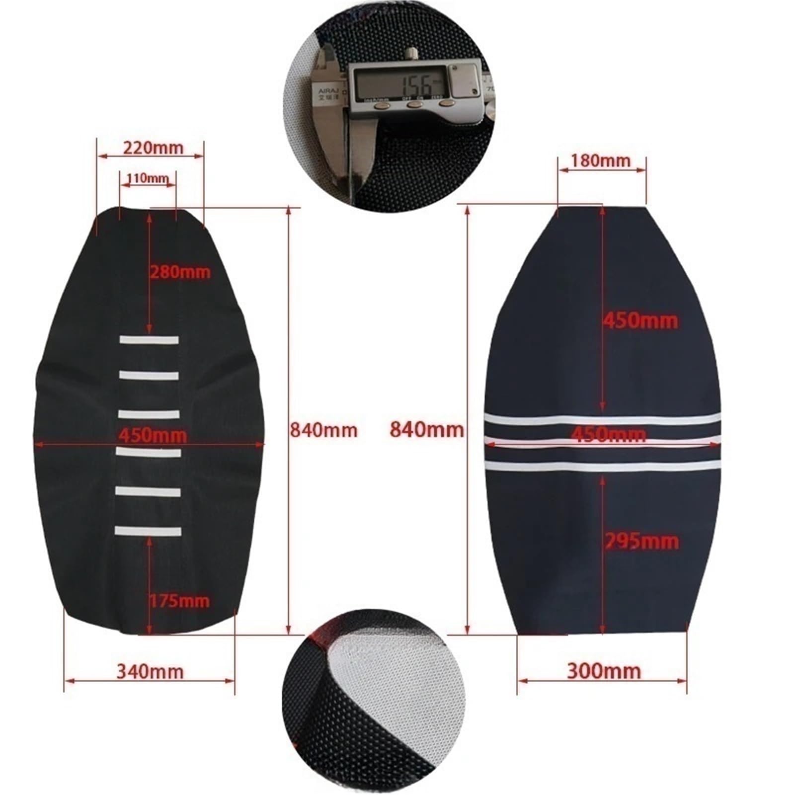 motocicleta funda cojín asiento Compatible Con SX SXF XC CRF YZF WR TC.