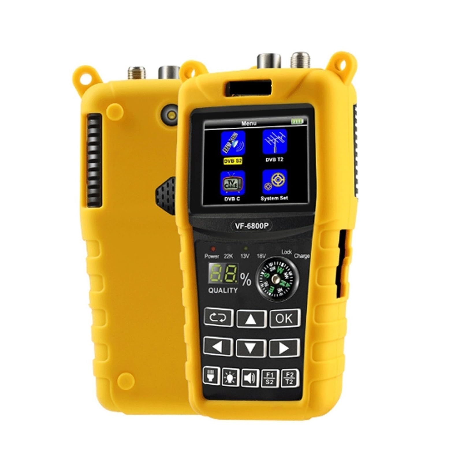 Cercatore satellitare, Satellite Finder DVB-T2/DVB S2/DVB C Sat Meter For TV Receiver DVB T2 Tuner HD Digital Satfinder