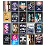 TypeStoff 20er Postkarten-Spar-Set – MOTIVATION – DIN A6, 20 verschiedene Motive mit Sprüchen, Zitaten und Aphorismen - PK-00596