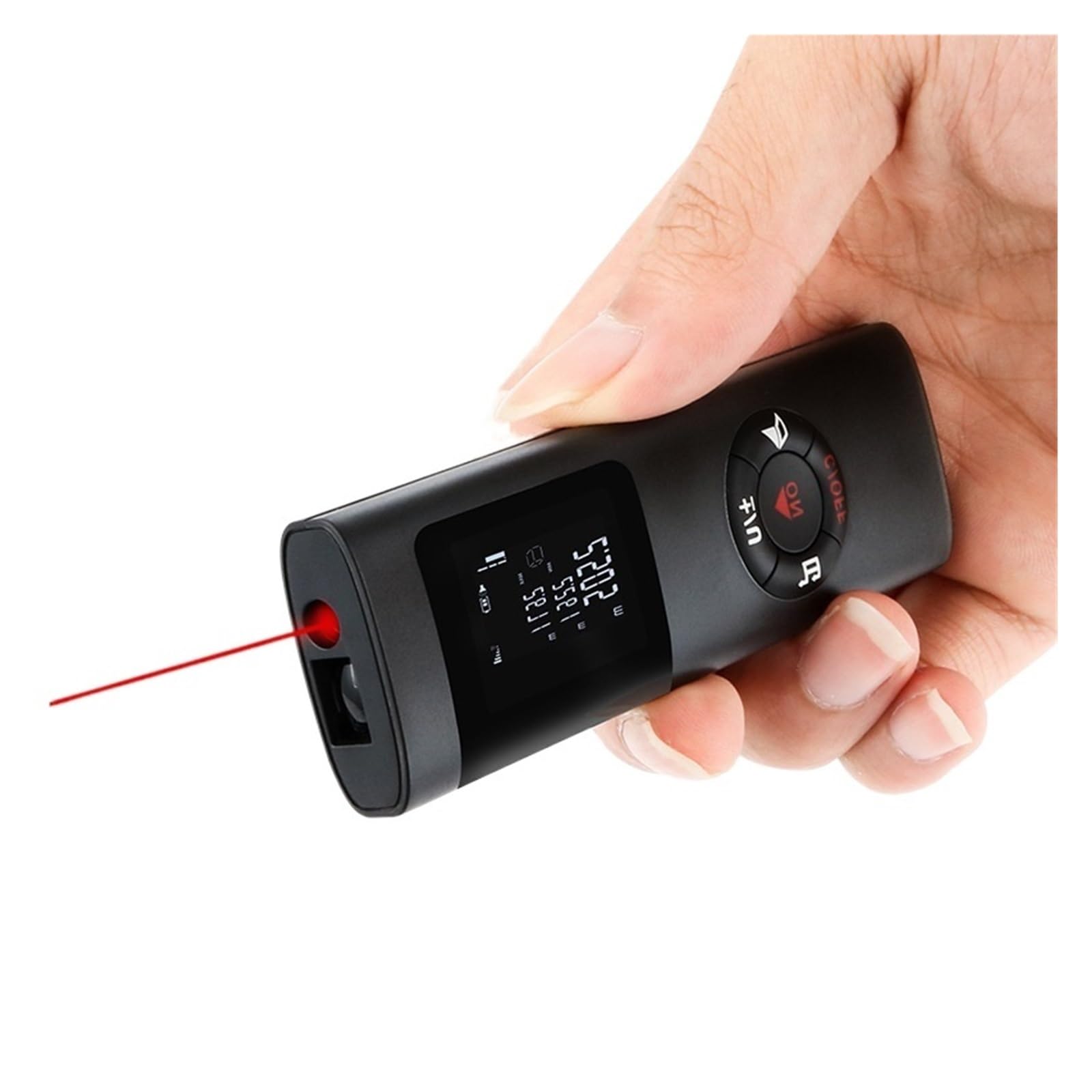 Mini medidor de Distancia láser 40M 60M Medida telémetro infrarrojo USB Recargable portátil de Mano láser telémetro Cinta Alta precisión(JQ40 40M)