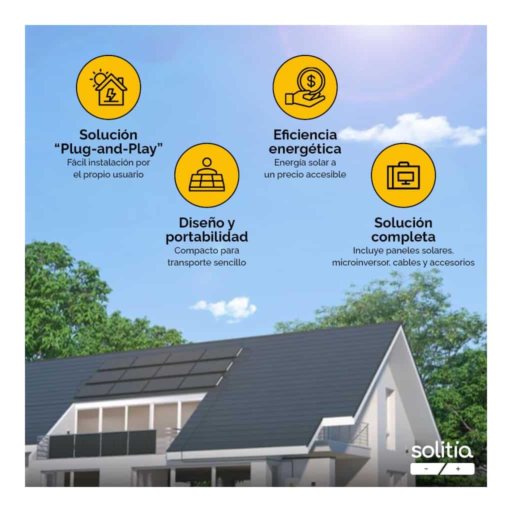 Kit autoconsumo para balcón con Paneles Flexibles y microinversor 800W