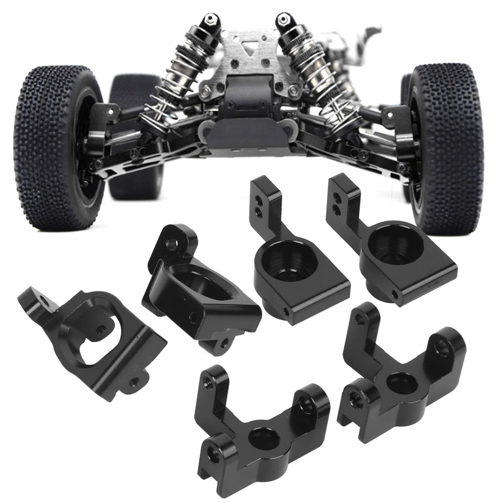 KIMISS – Jeu De Sièges De Roue En Aluminium Pour WLtoys 144001 (avant, Arrière Et C) – Noir