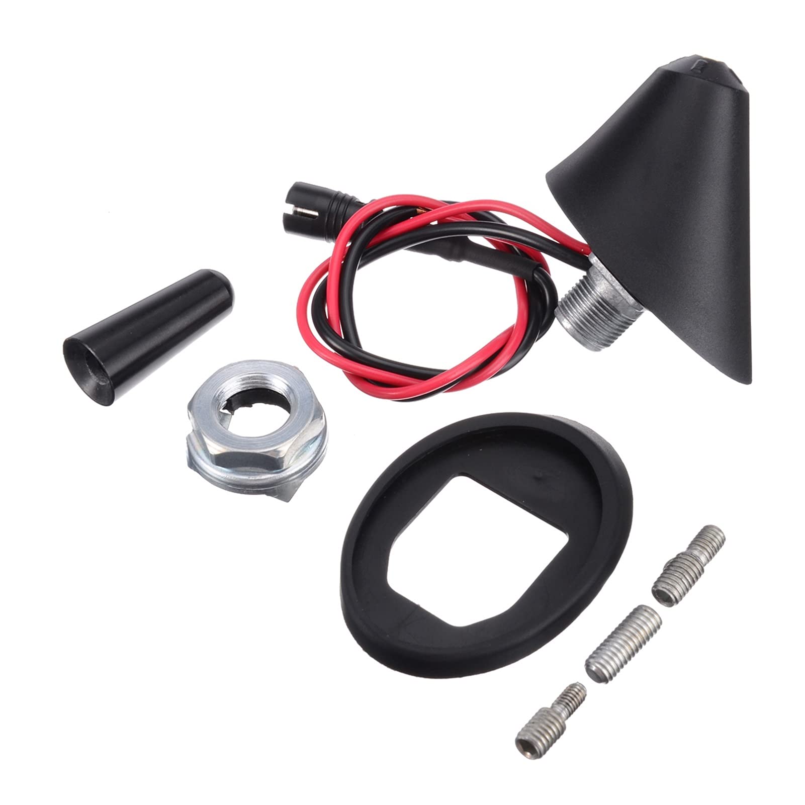 yaoqijie Kompatybilny z ALFA kompatybilnym z kompatybilnym z Romeo Bmw. Kompatybilny z Citroen Kompatybilny z CHEVROLET 1PC Car Universal 3cm Krótka pręt Antena dachowa + podstawa z wzmacniacze + zest