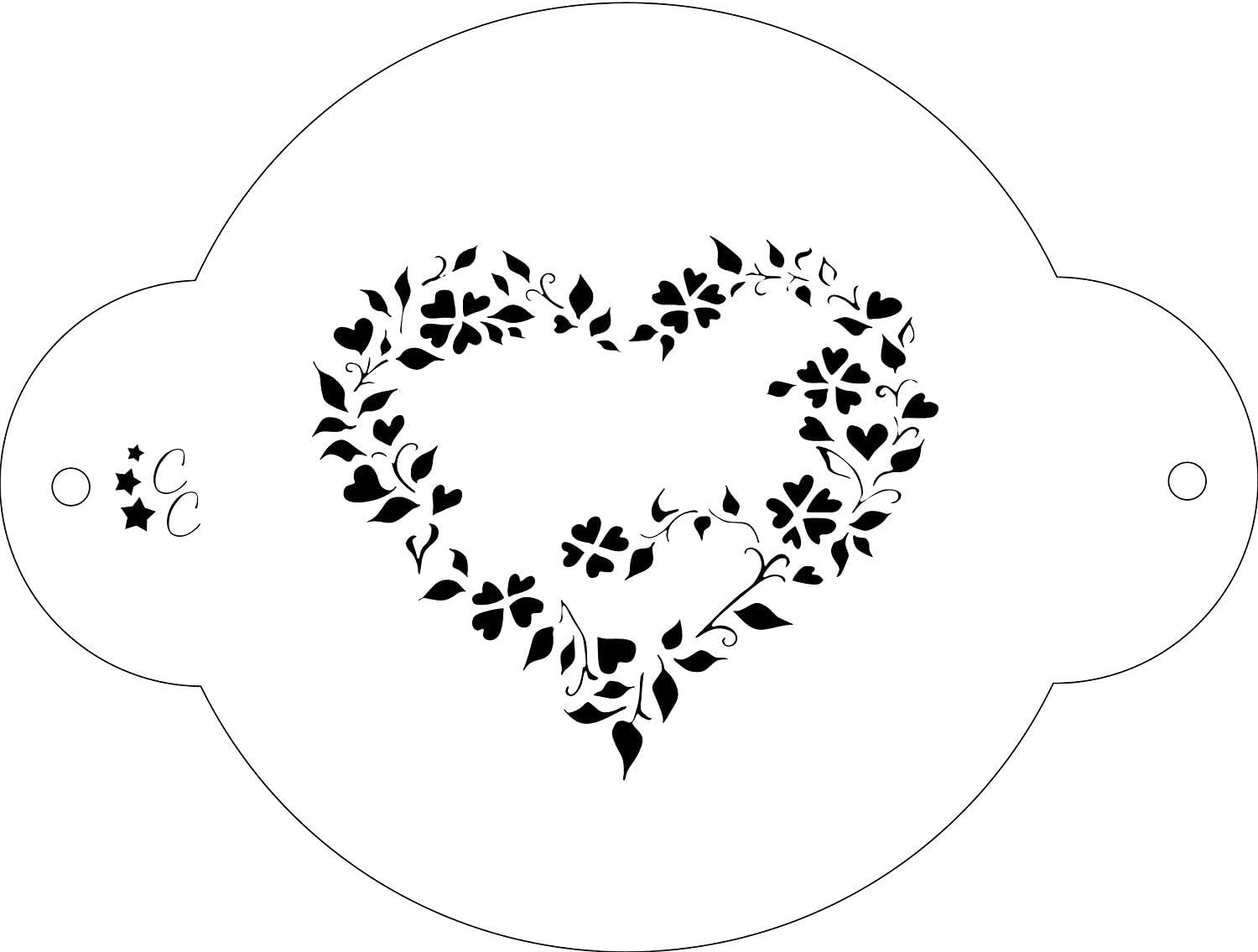 Sweet Heart Stencil by Clairella Cakes